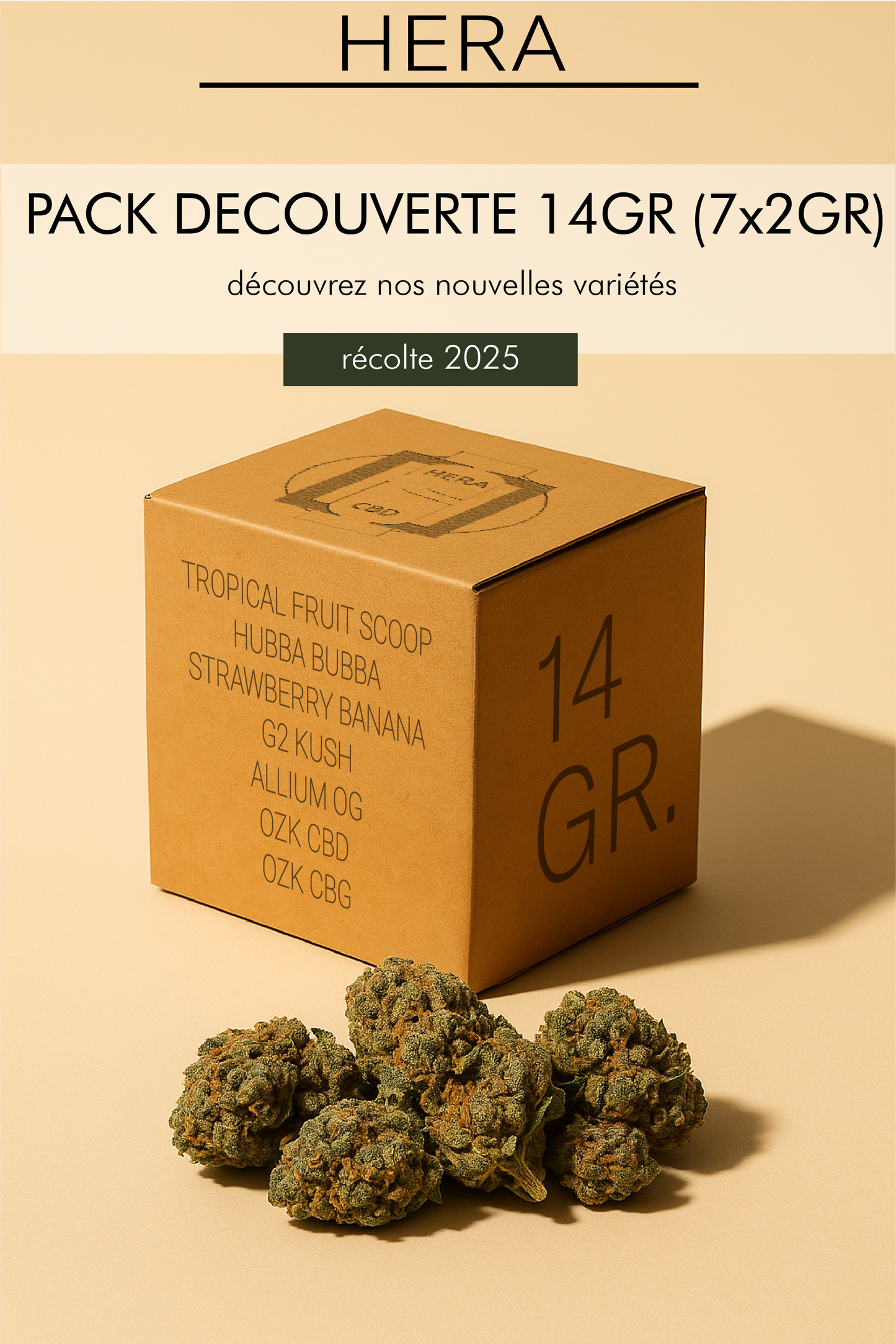 Pack découverte NOUVELLES VARIETE 14GR (7x2Gr)
